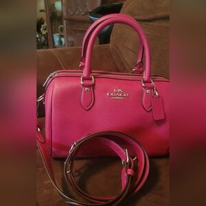 Coach Leather Petunia Rowan Crossbody